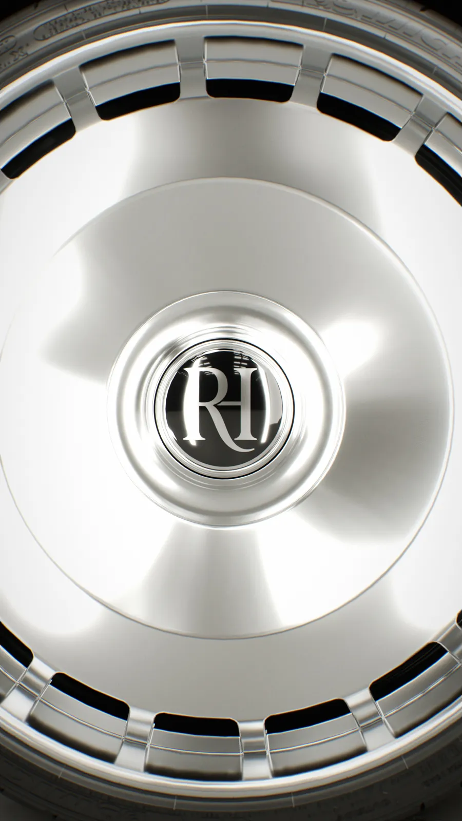 RH wheel center cap