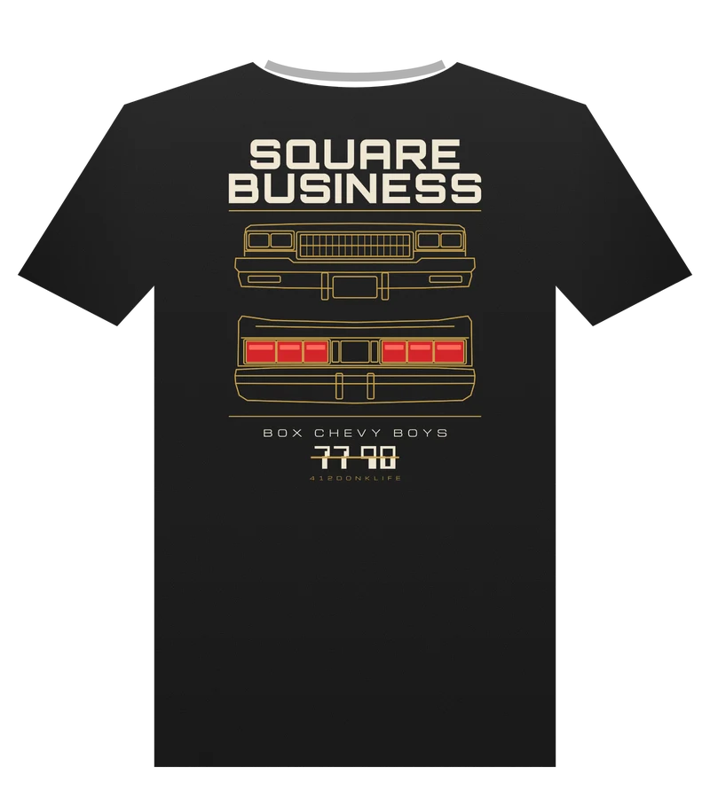 Square Business tee, back